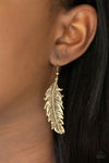 Paparazzi Fearless Flock Earrings Brass