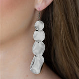 Paparazzi Modern Mecca Earrings Silver - Glitz By Lisa 