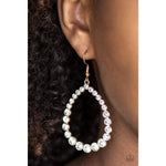 Paparazzi Rise and Sparkle Earrings Gold