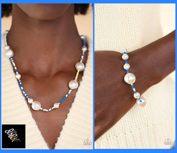Paparazzi Modern Marina Necklace Blue & Contemporary Coastline Bracelet Blue