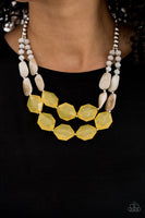 Paparazzi Seacoast Sunset Necklace Yellow